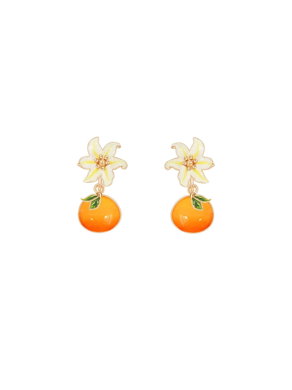 Oho Ou Persimmon Stud Earrings