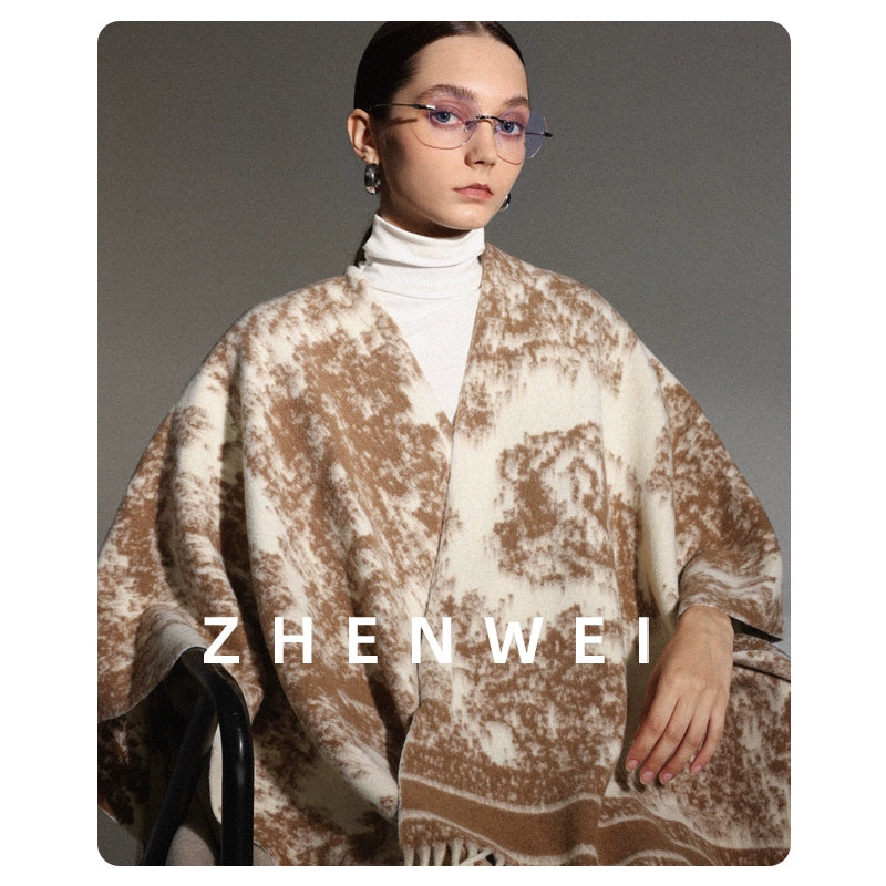 ZHENWEI Cape Plus Wide Long Scarf Shawl