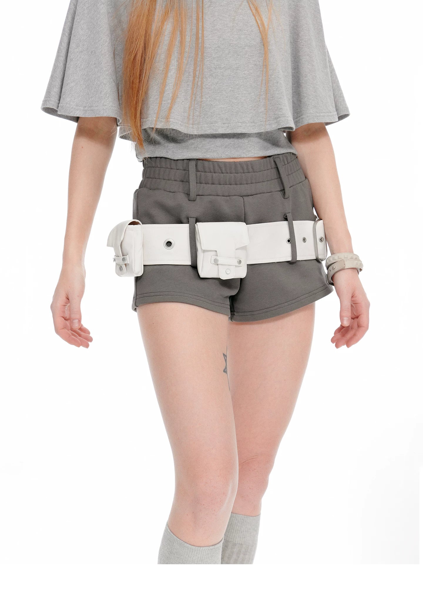 JIKOO High-waisted Slim Shorts