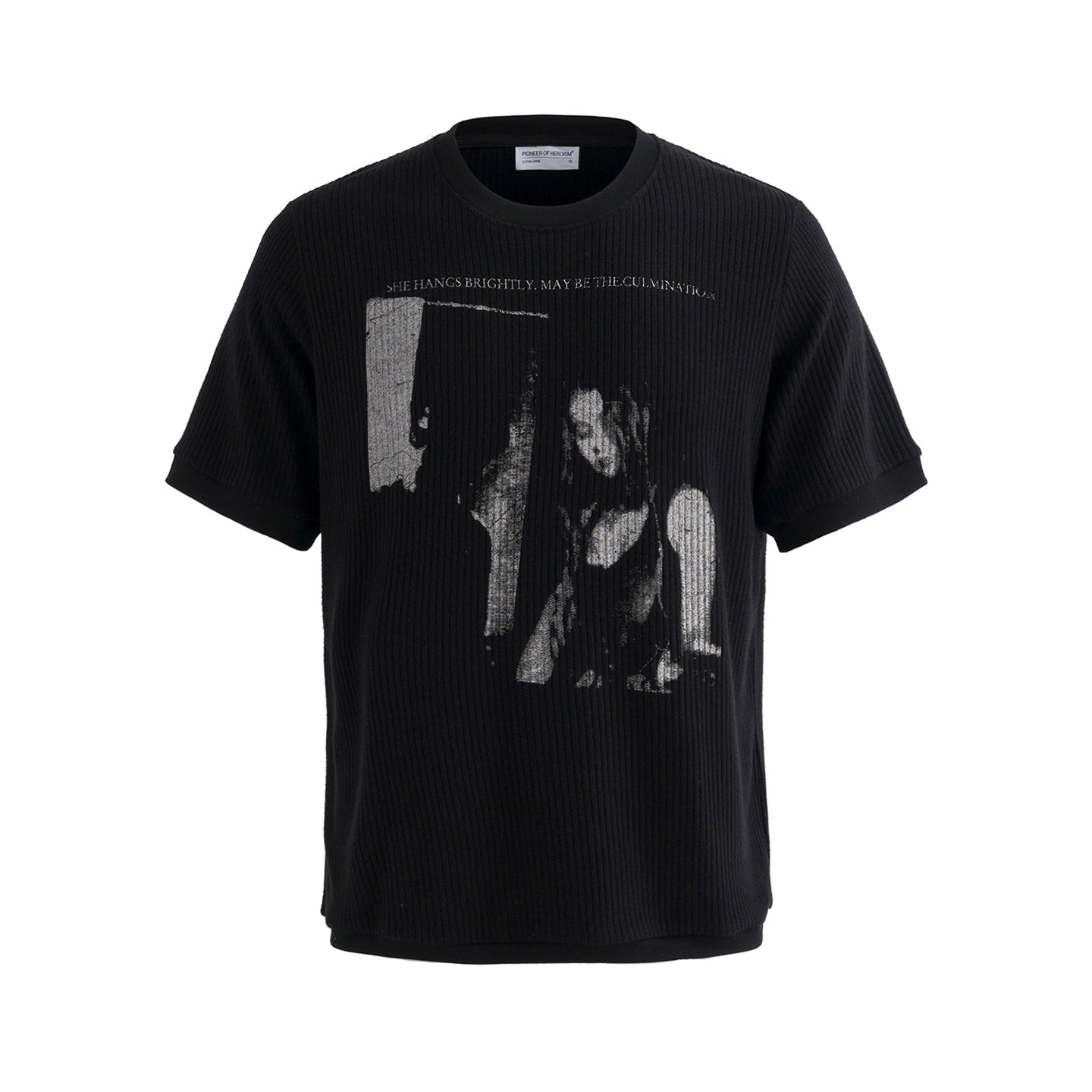 POH Threaded Sleeve Pendulum Light Rock Print Tee