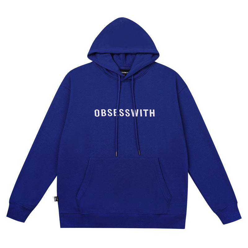 OBSESSWITH Letter Embroidered Hoodie