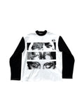 CHAI Embroidery Print Casual American Loose Print Sweater