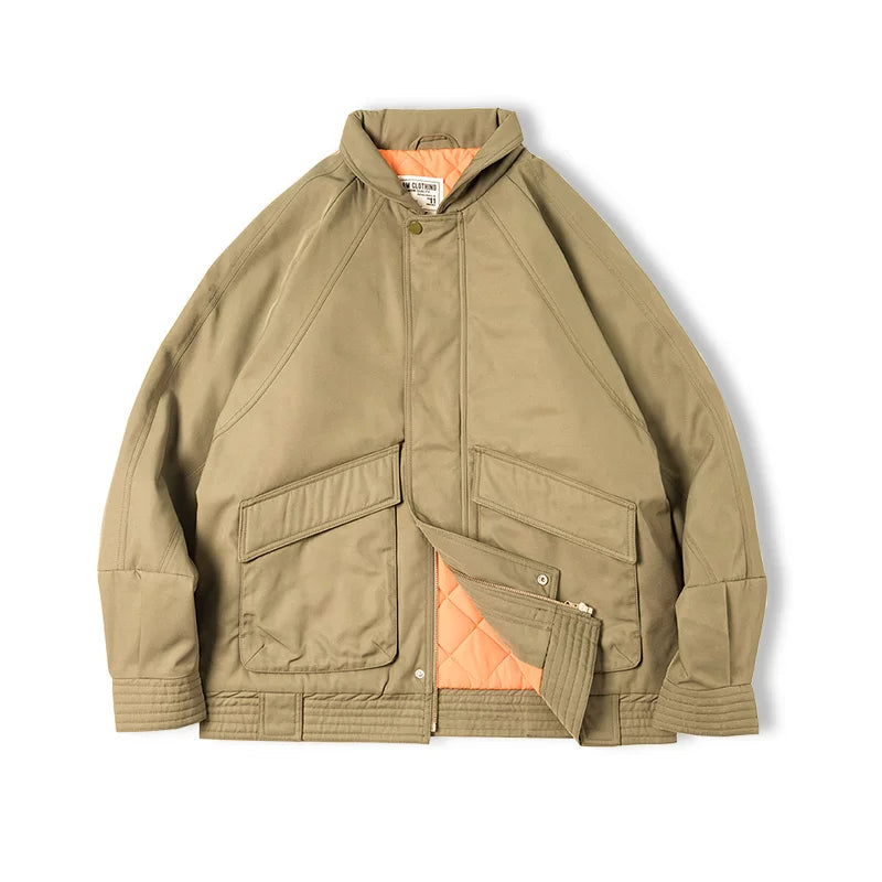 Madden Vintage Thickened Bomber Army Cotton Jacket
