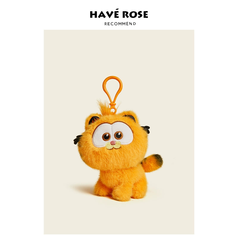HAVEROSE Garfield Car Keychain Pendant