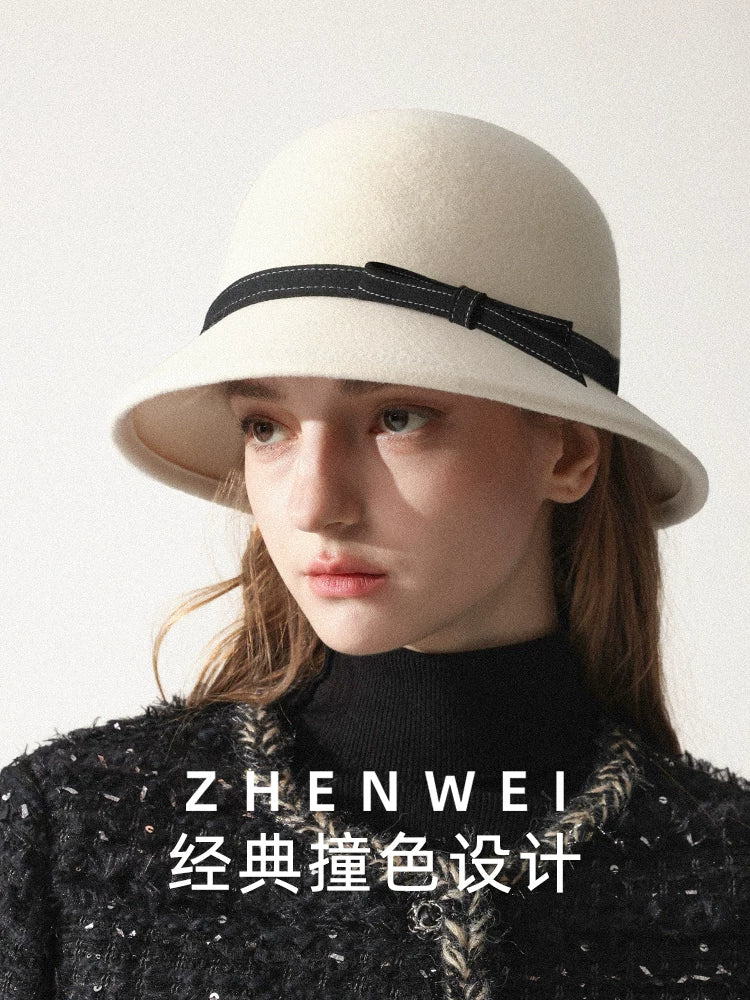ZHENWEI Wool Extravagant Gift Hat