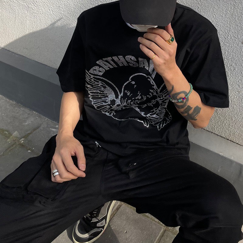 Human Voices Original Angel Rhinestone Diamond Tee