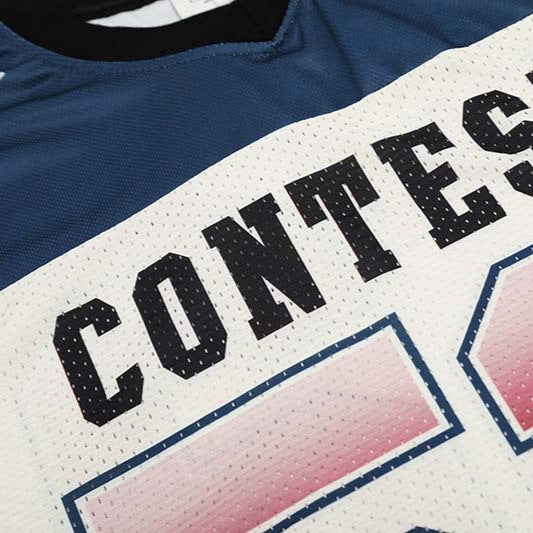 BTSG High Street sports style printing mesh short-sleeved jersey