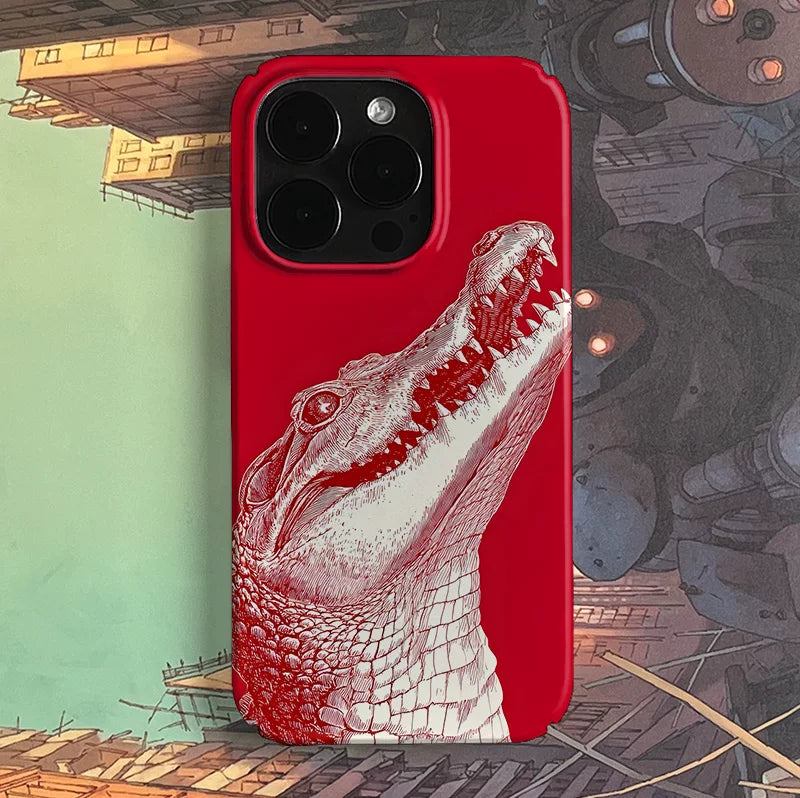 Pbcase Giant Crocodile Niche High-end Apple Phone Case
