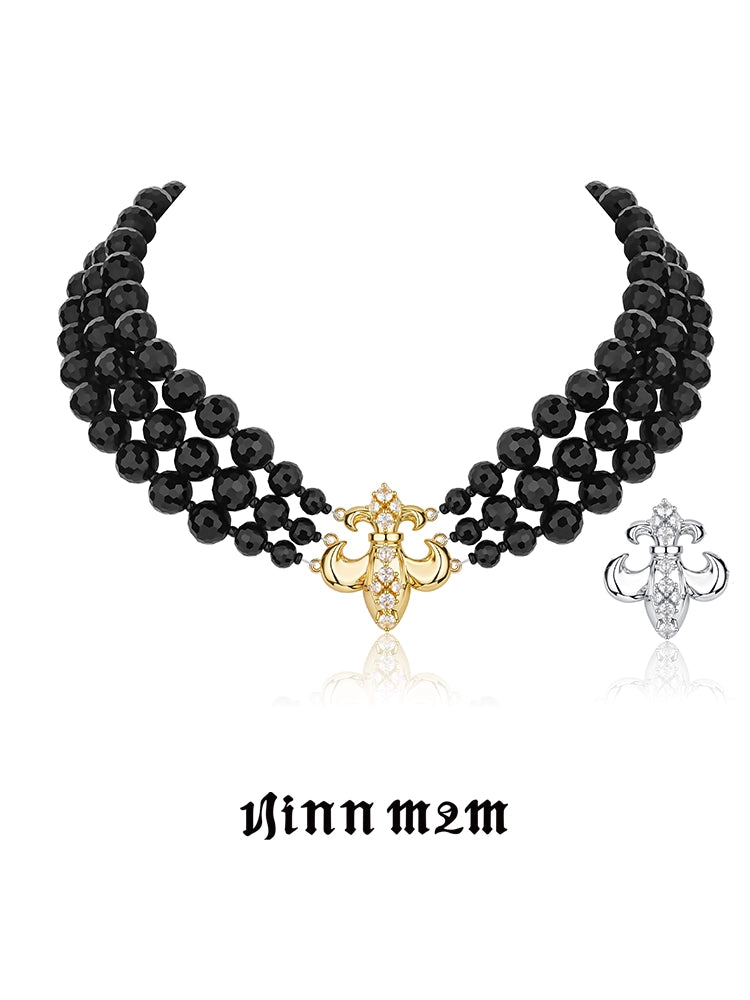 1JINN Iris Black Onyx Necklace