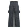 11KN Straight Wide-leg Pleated Slacks