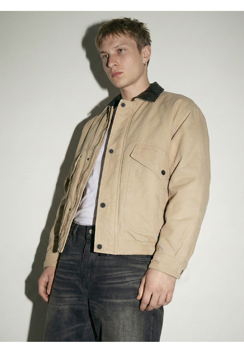 MADEEXTREME Retro Workwear Lapel Warm Jacket