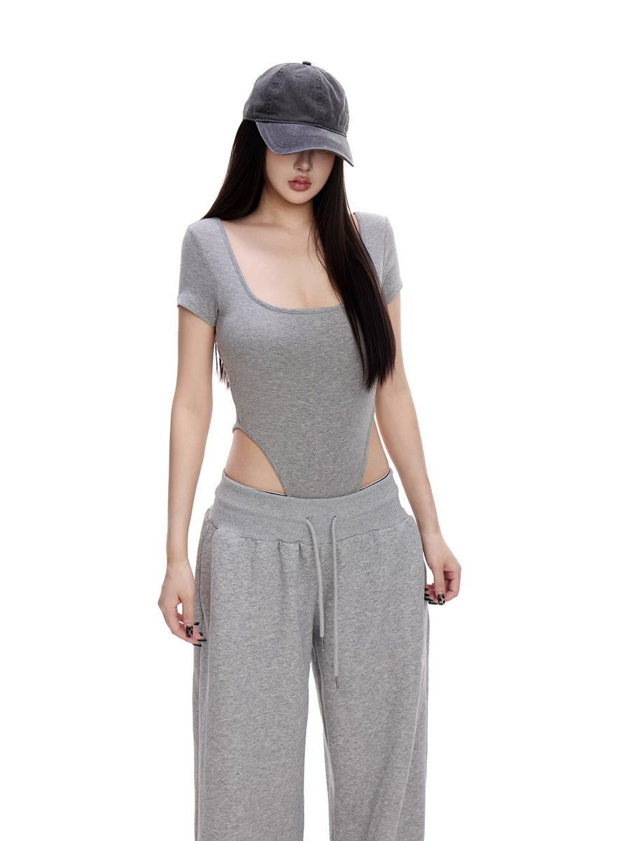WITHMIN U Collar Sexy Tee