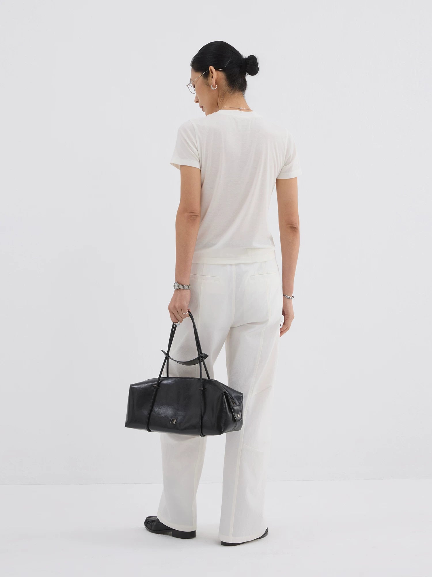 Sameuoo Versatile Straight-shoulder Casual Tee