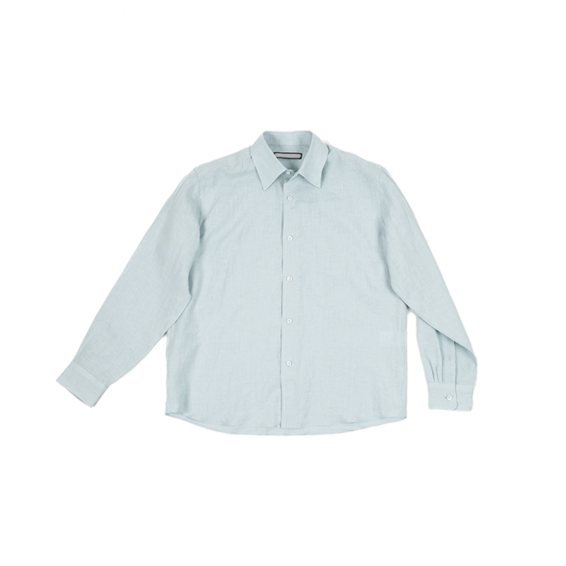 KONOOT Drape Simple Versatile Square Neck Long-sleeved Shirt