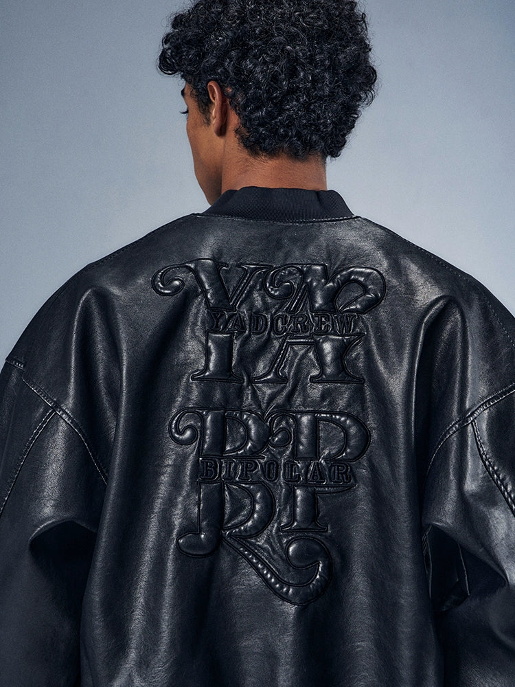 YADcrew x BIPOLAR LIMITED Leather Jacket
