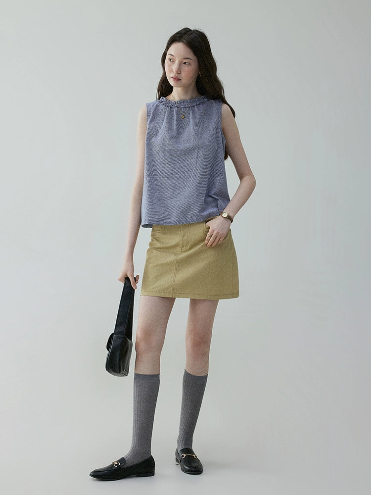 VOOE Front and Rear Two Wear Lace Vest Shirts