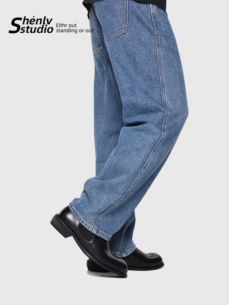 SHENLV STUDIO Pointed Round Head Dress Business Commuter Versatile Leather Shoes