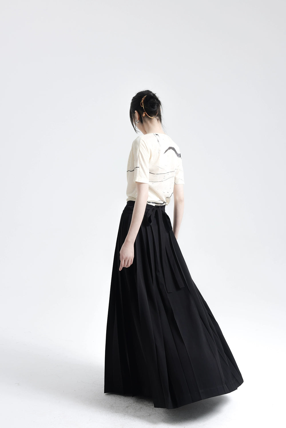 APOZi Embroidered New Chinese Style Skirt