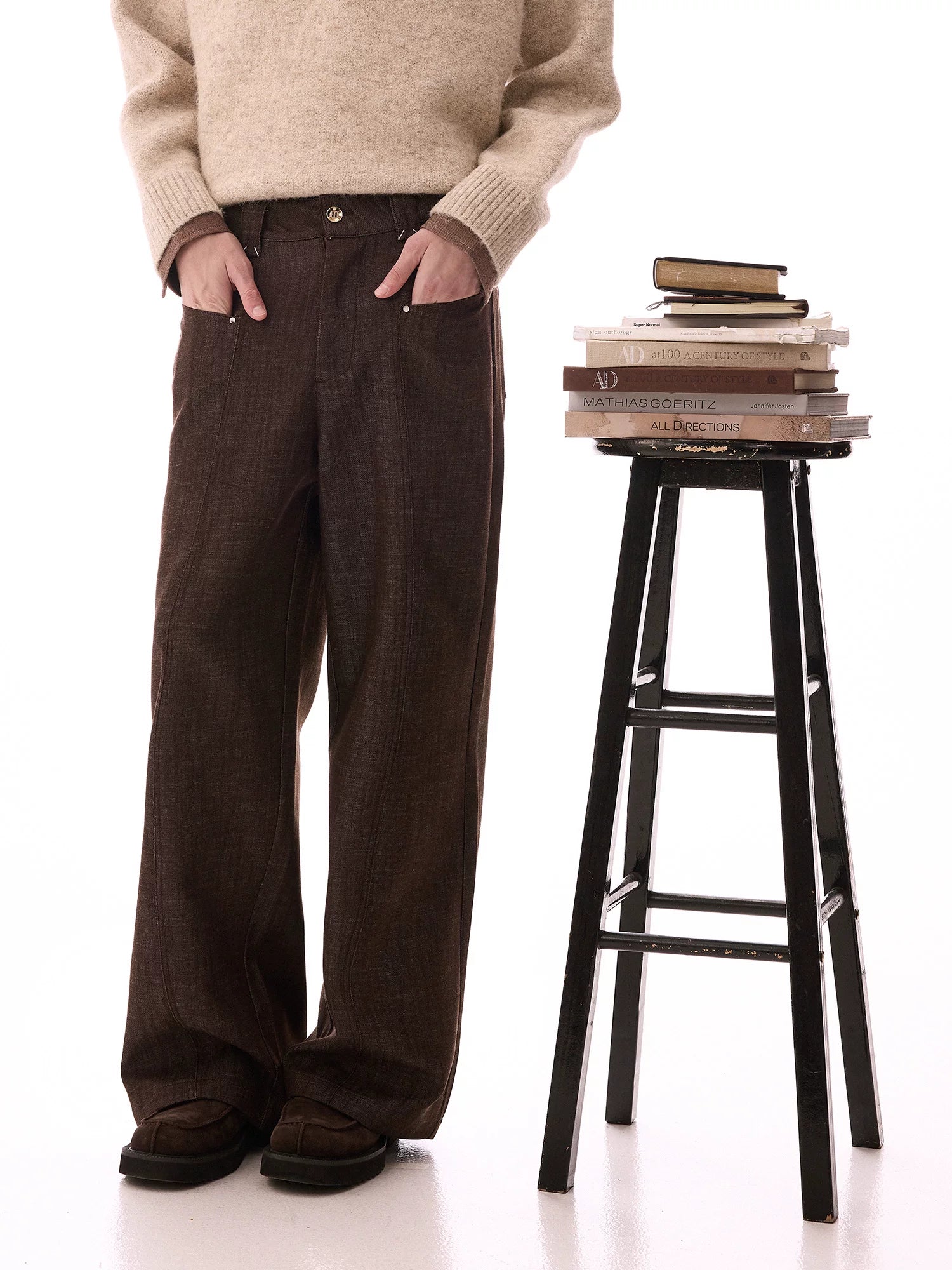 CHOR Straight Versatile Loose Wide Leg Jeans