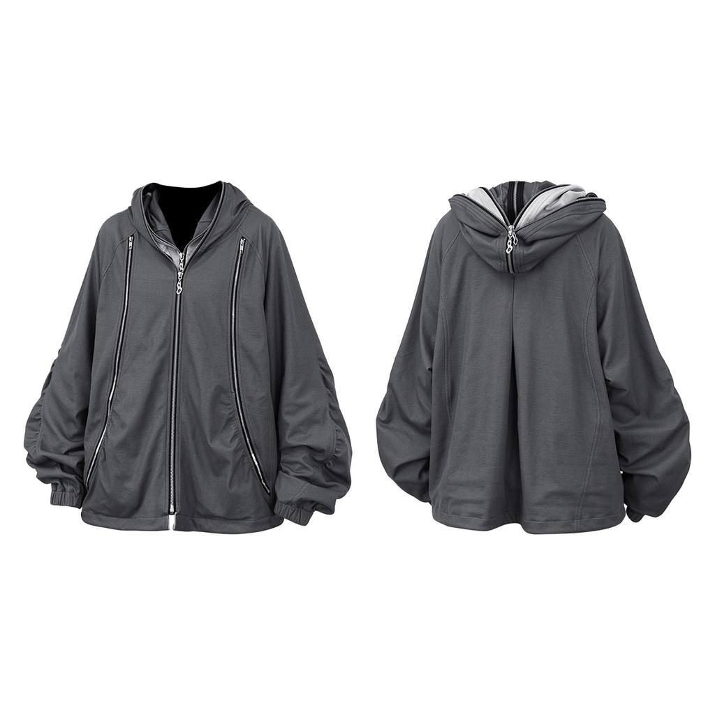 RELABEL Double-sided Spliced Sweater Jacket