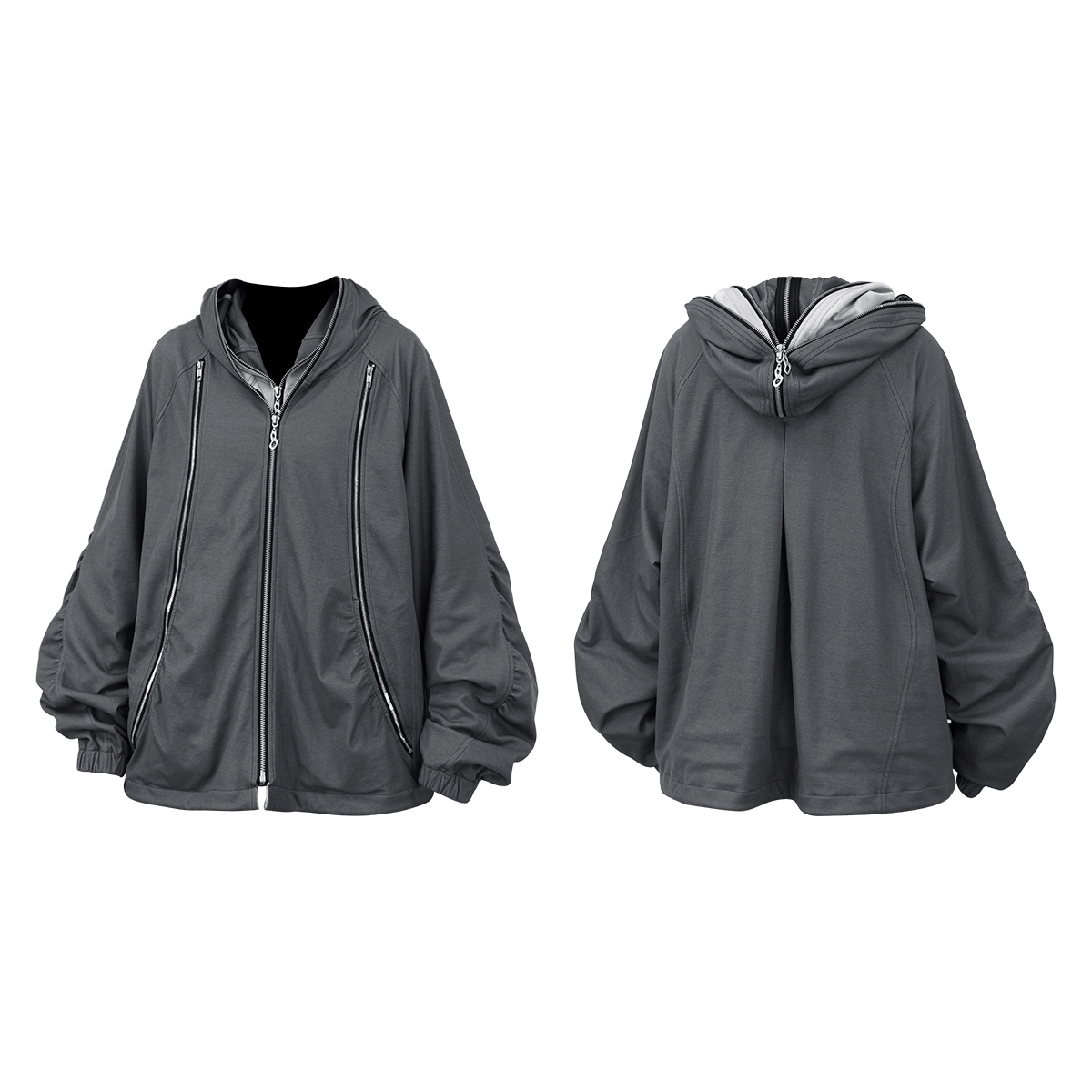 RELABEL Double-sided Spliced Sweater Jacket