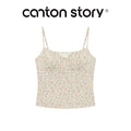 Cantonstory Floral Slim Sling Vest