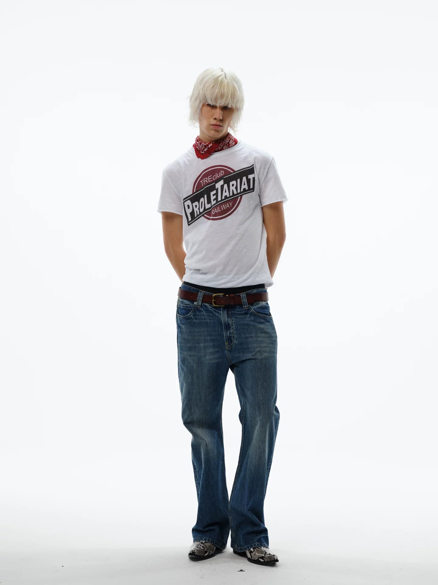 TREclub Vintage Curled Print Versatile Tee