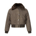 NOMANIAI Wool Lapel Retro Short Cotton-padded Clothes