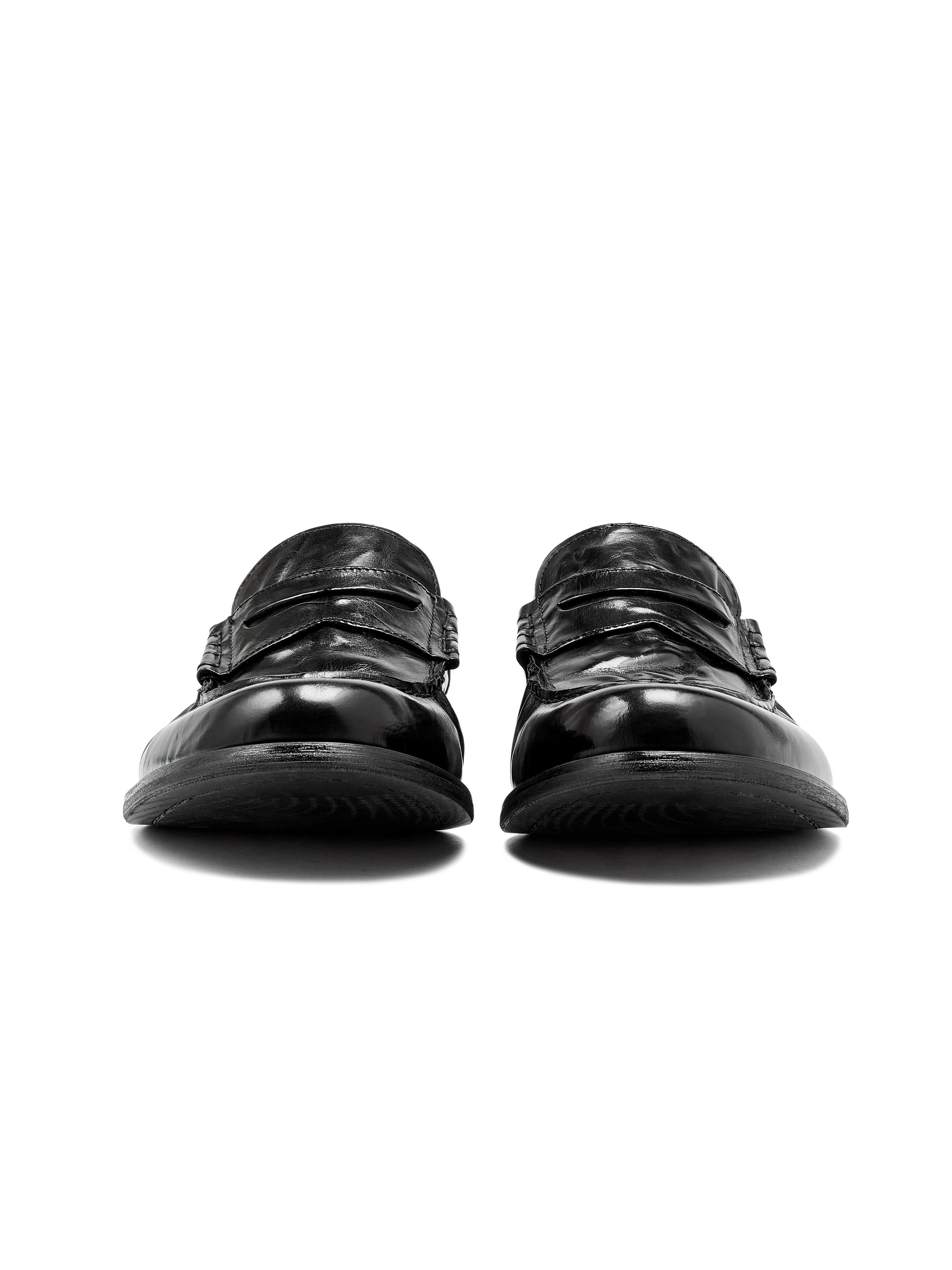 AMBSOM Leather Pleated Casual Shoes