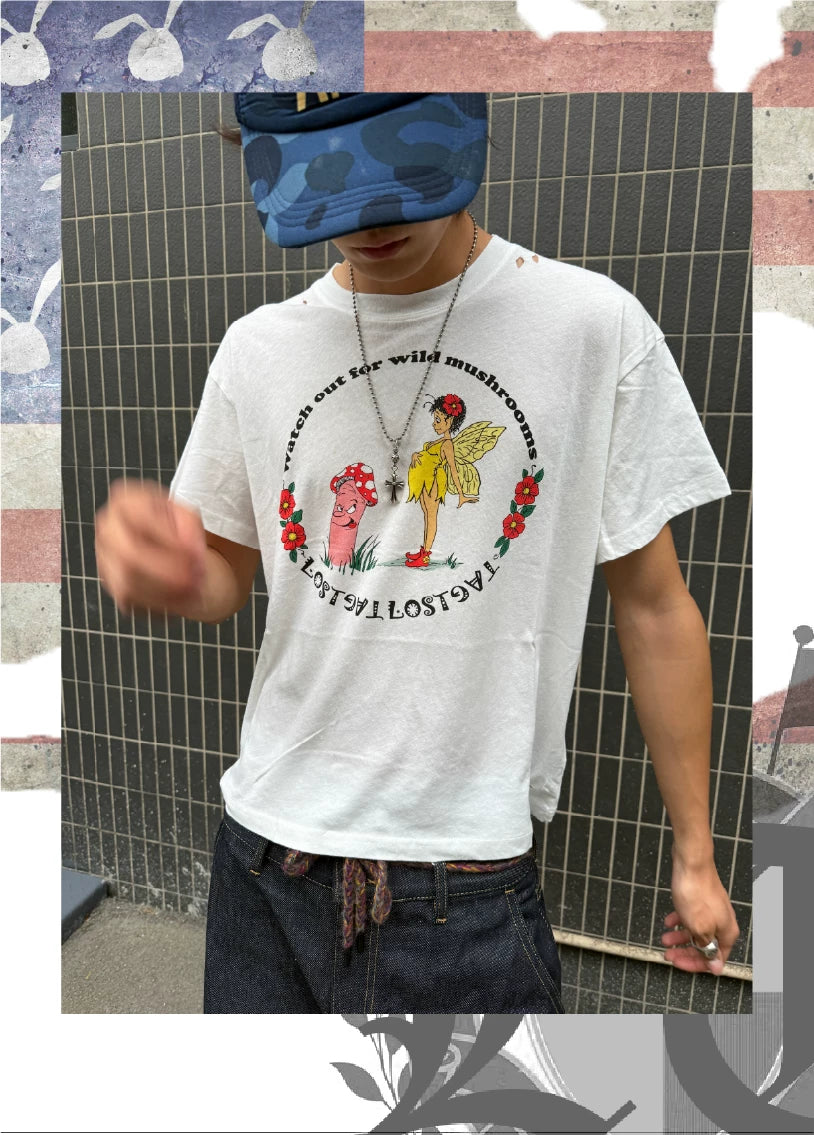 LOSTTAG Fun Inspiration Mushroom Print Tee