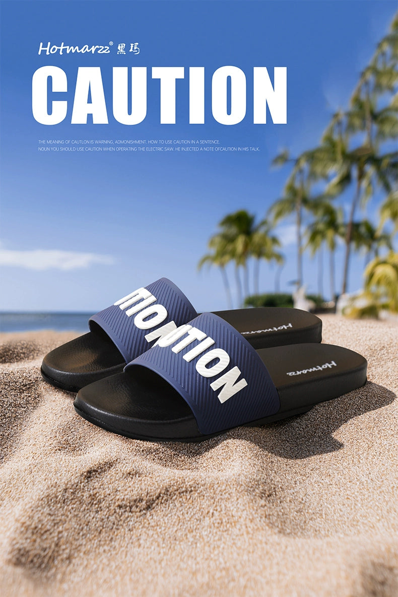 Hotmarzz Outdoor Wear Casual Thick-bottomed One-Word Slippers