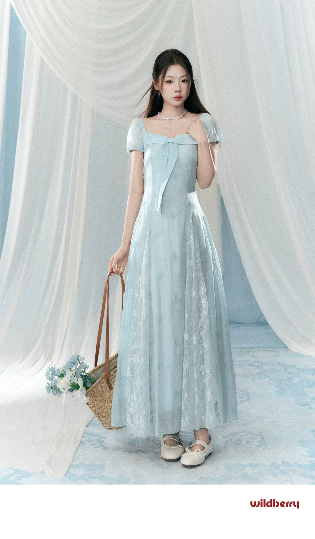 Wildberry Casual Square Neck Dress