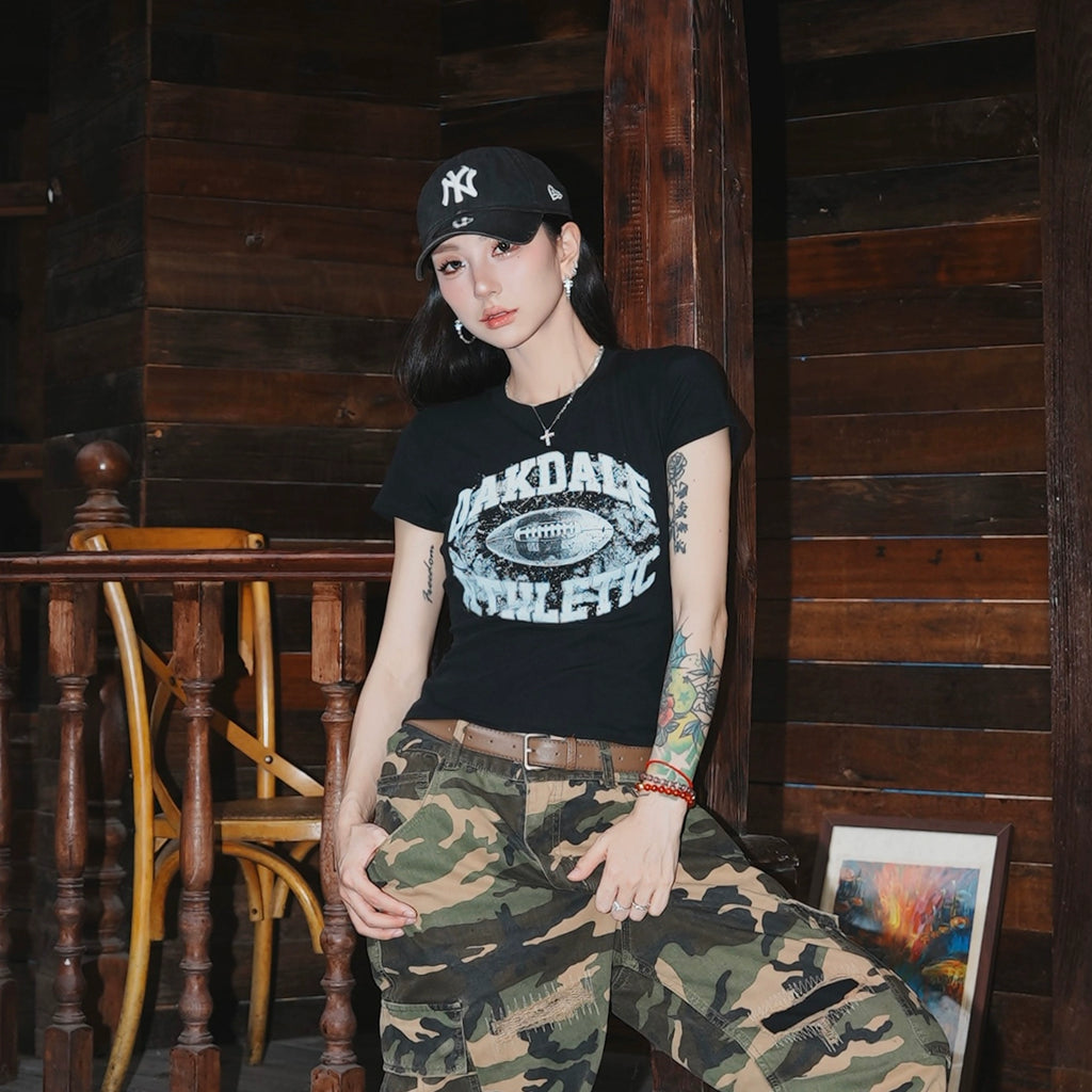 OOTC Sports Style Versatile and Thin Casual Tee