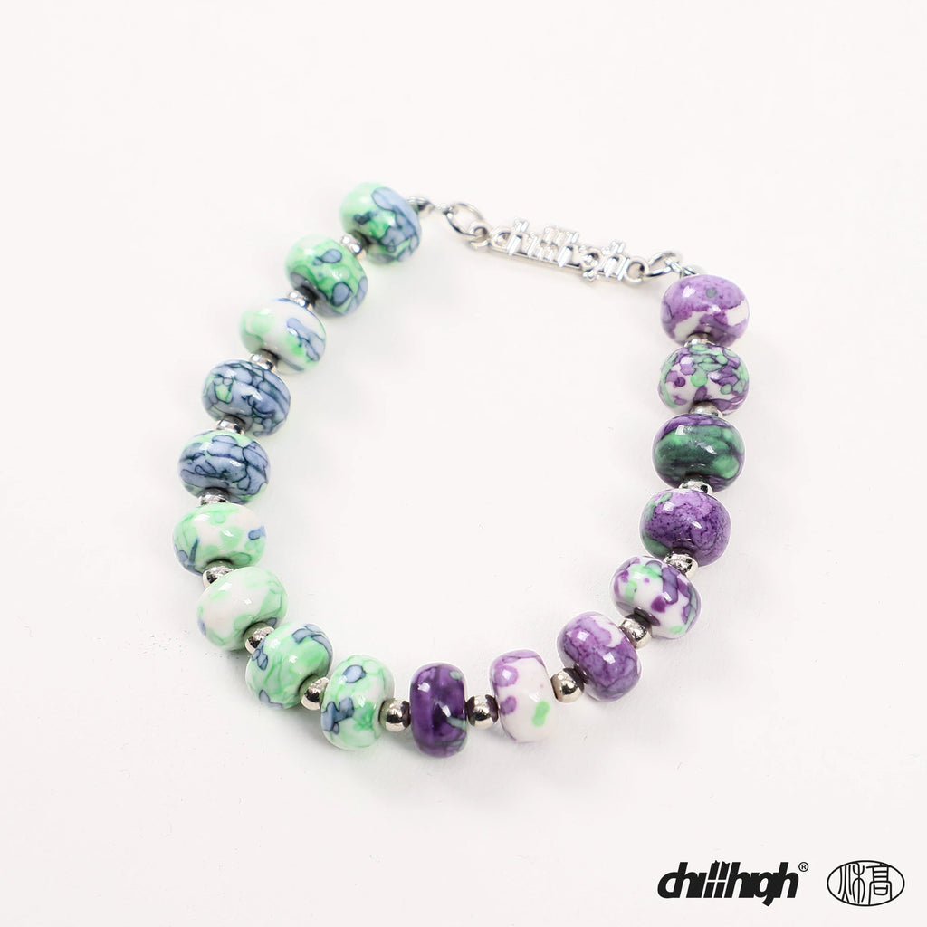 ChillHigh Vintage Cracked Bead Stone Bracelet
