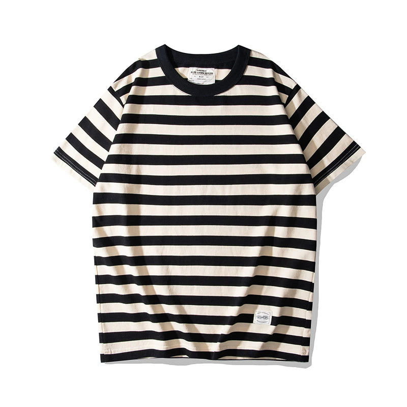PrintAce Retro Striped Loose Tee