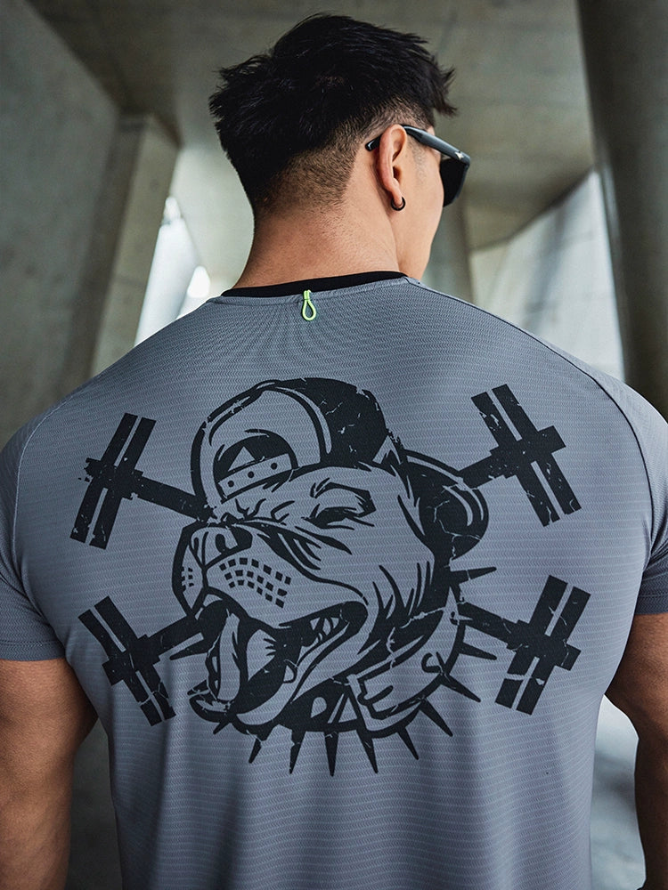 Muscle Dog Elastic Breathable Thin Sports Fitness Clothing