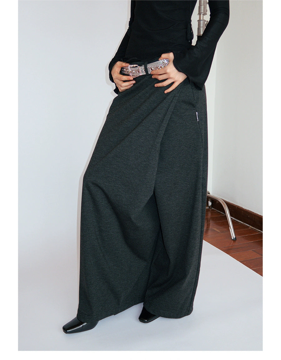 FUNKYFUN Slash-cut Silhouette Culottes