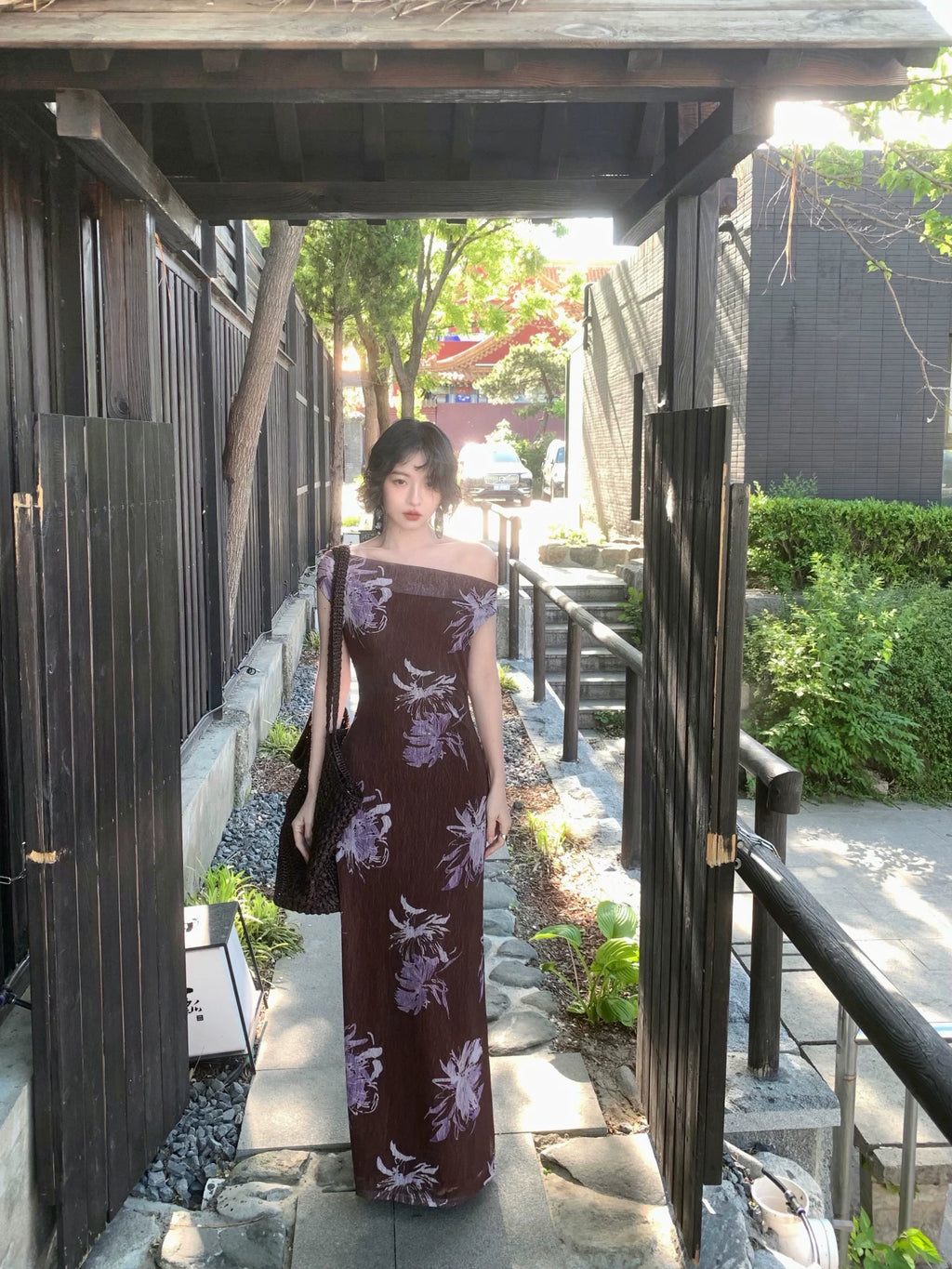 KELIFAN Retro Waist and Thin Dress