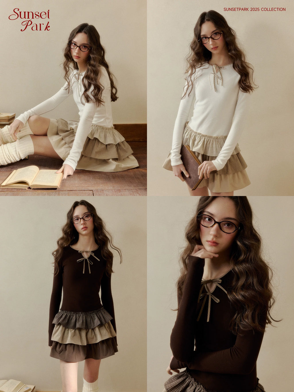 SunsetPark Vintage Knitted Patchwork Skirt