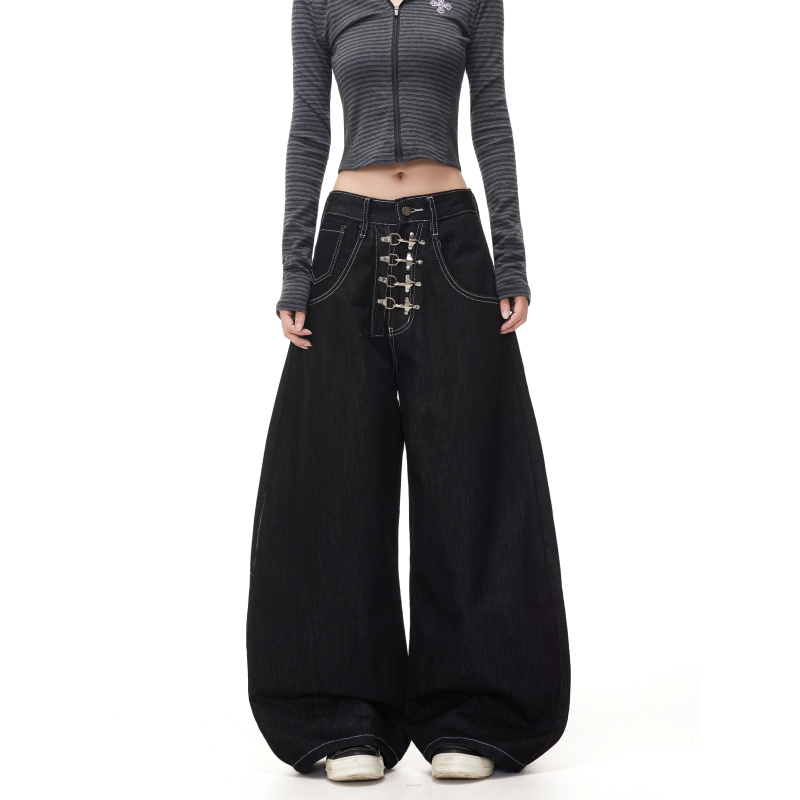 BTSG Profile Scimitar Wide-leg Jeans