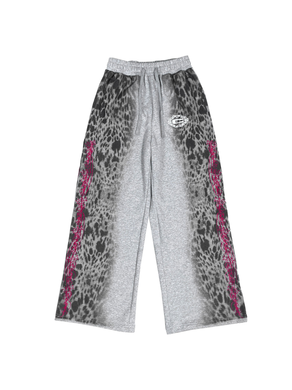 CHAI Leopard Print Direct Injection Star Logo Embroidery Print Sports Suit
