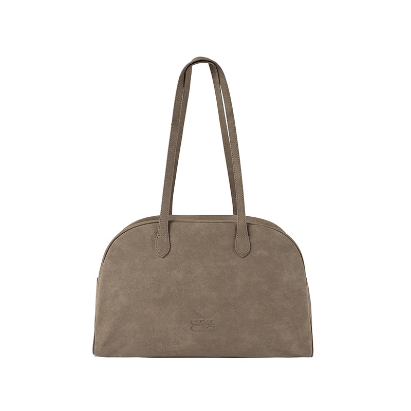 CryingCenter Fleece Contrasting Color Splicing Capacity Shoulder Bag