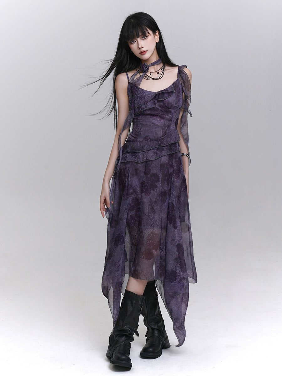 LADYGHOST Temperament Suspender Dress