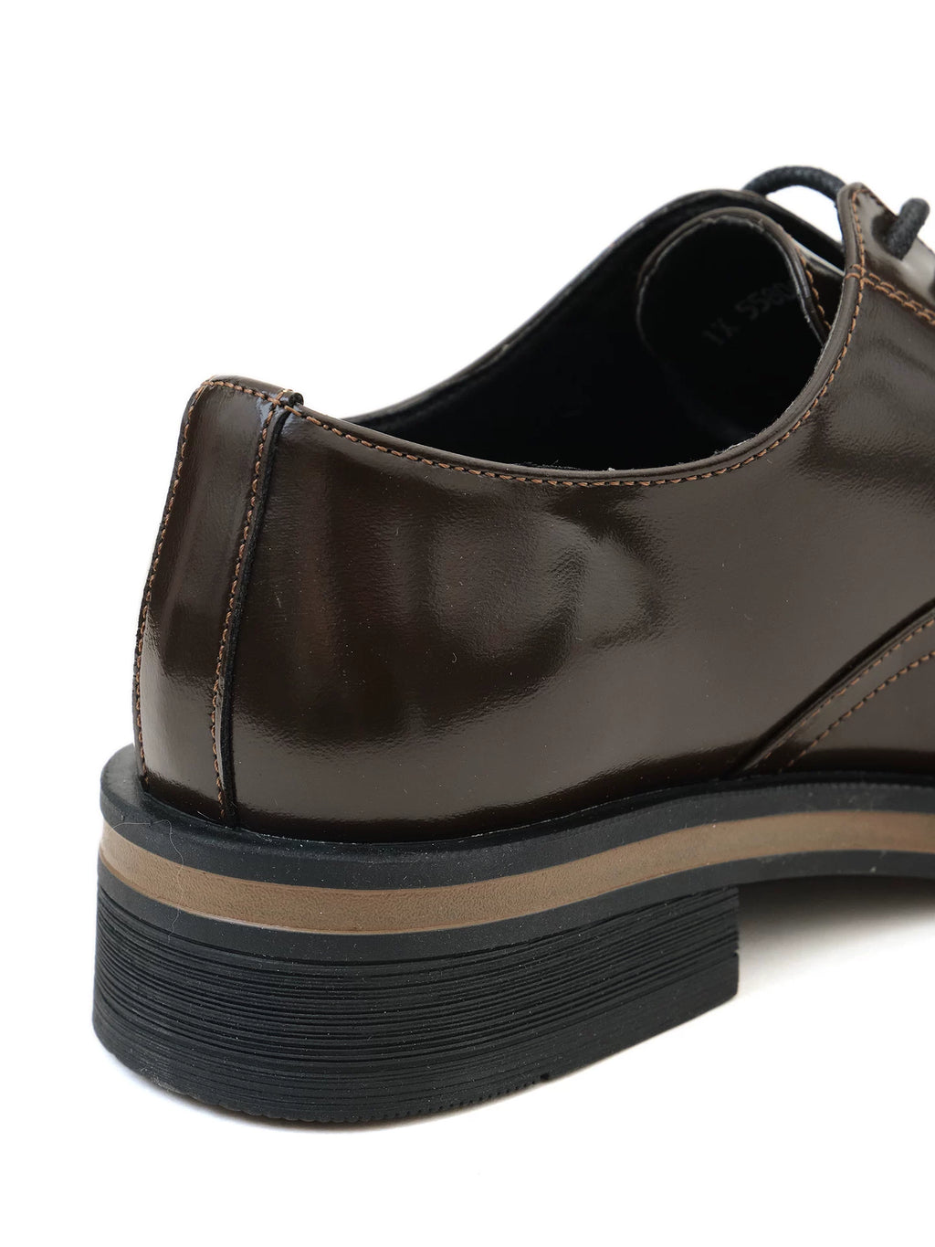 LIVINGTOWN Simple Niche Round Head Leather Shoes