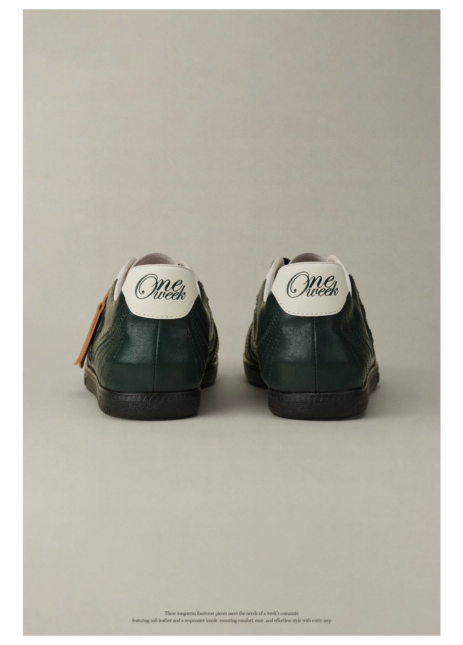 OLDORDER Vintage Thin-soled Round Head Casual Flat Shoes