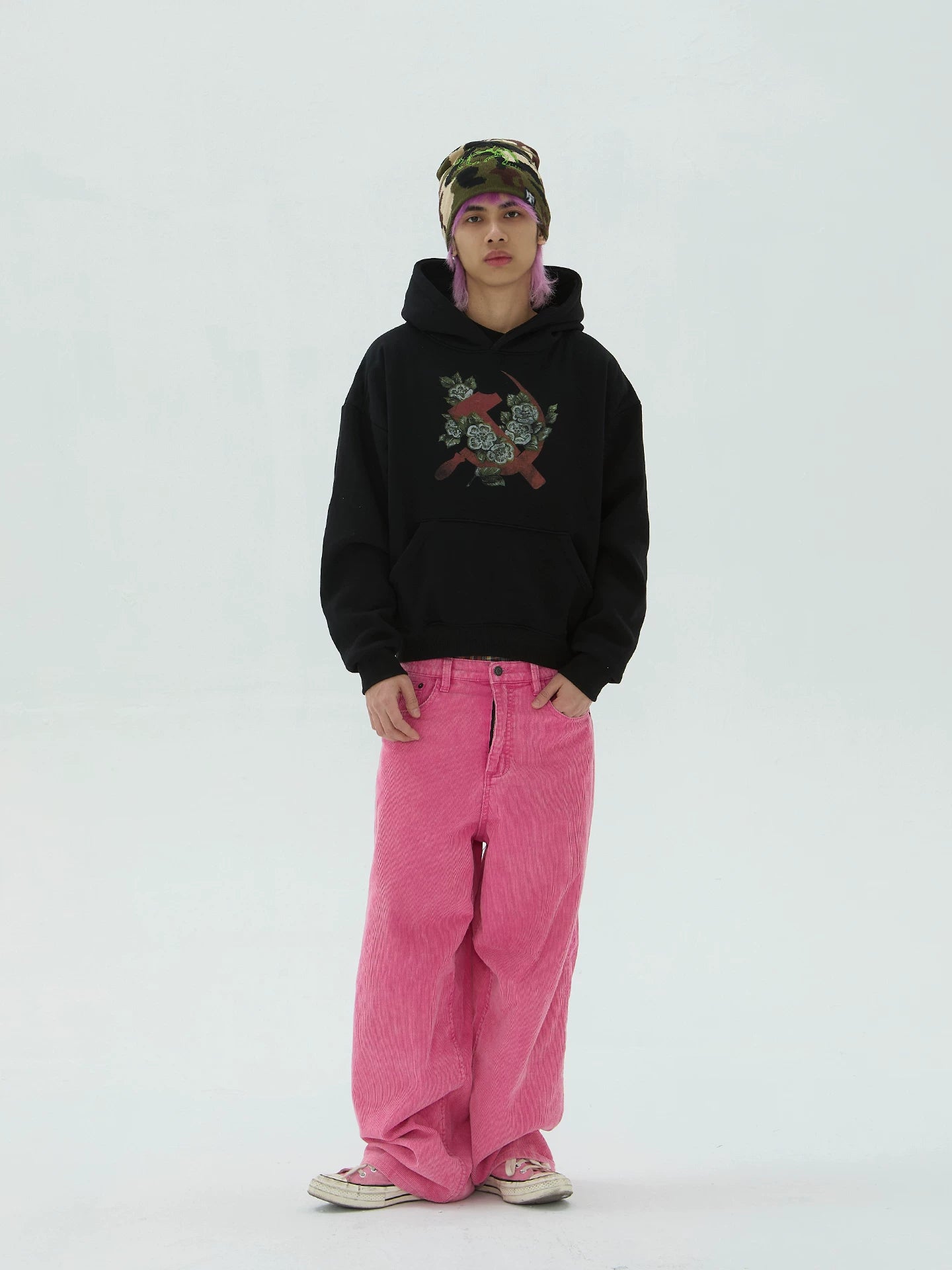 71AN Stamen Badge Series Logo Printed Sweater