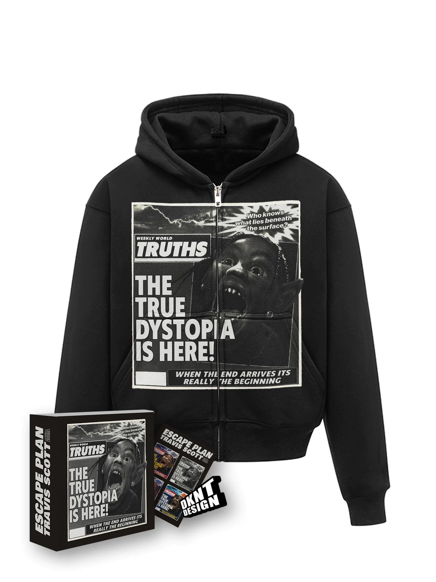 DKNT Fleece Washed Old Heavy Hoodie