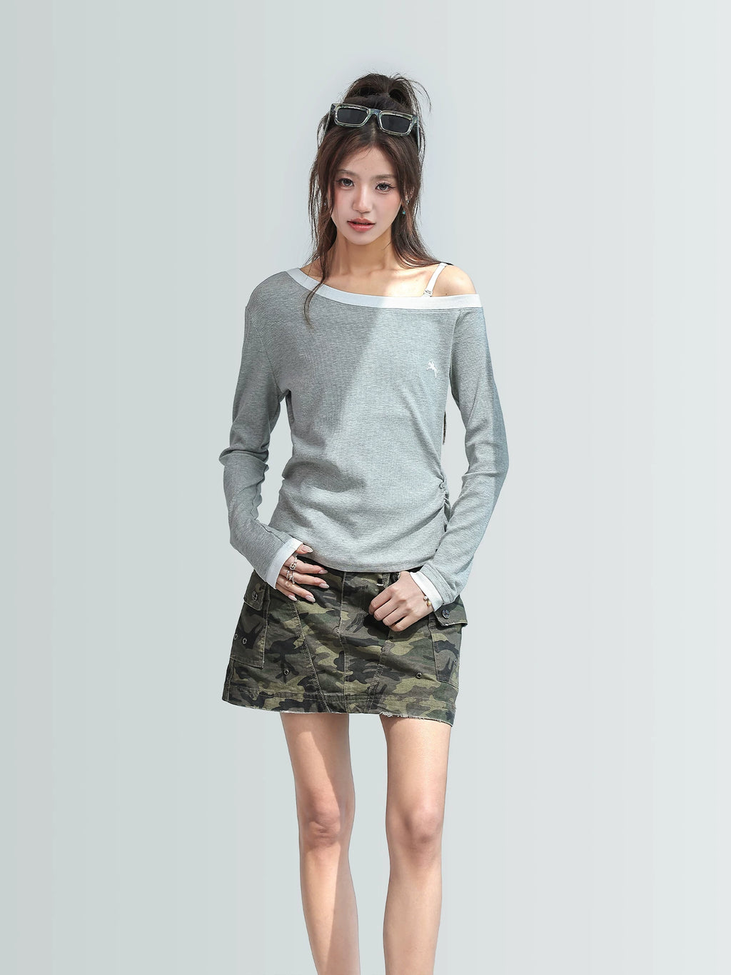 CHANT2nd Splicing Slant Shoulder Slim Sleeve