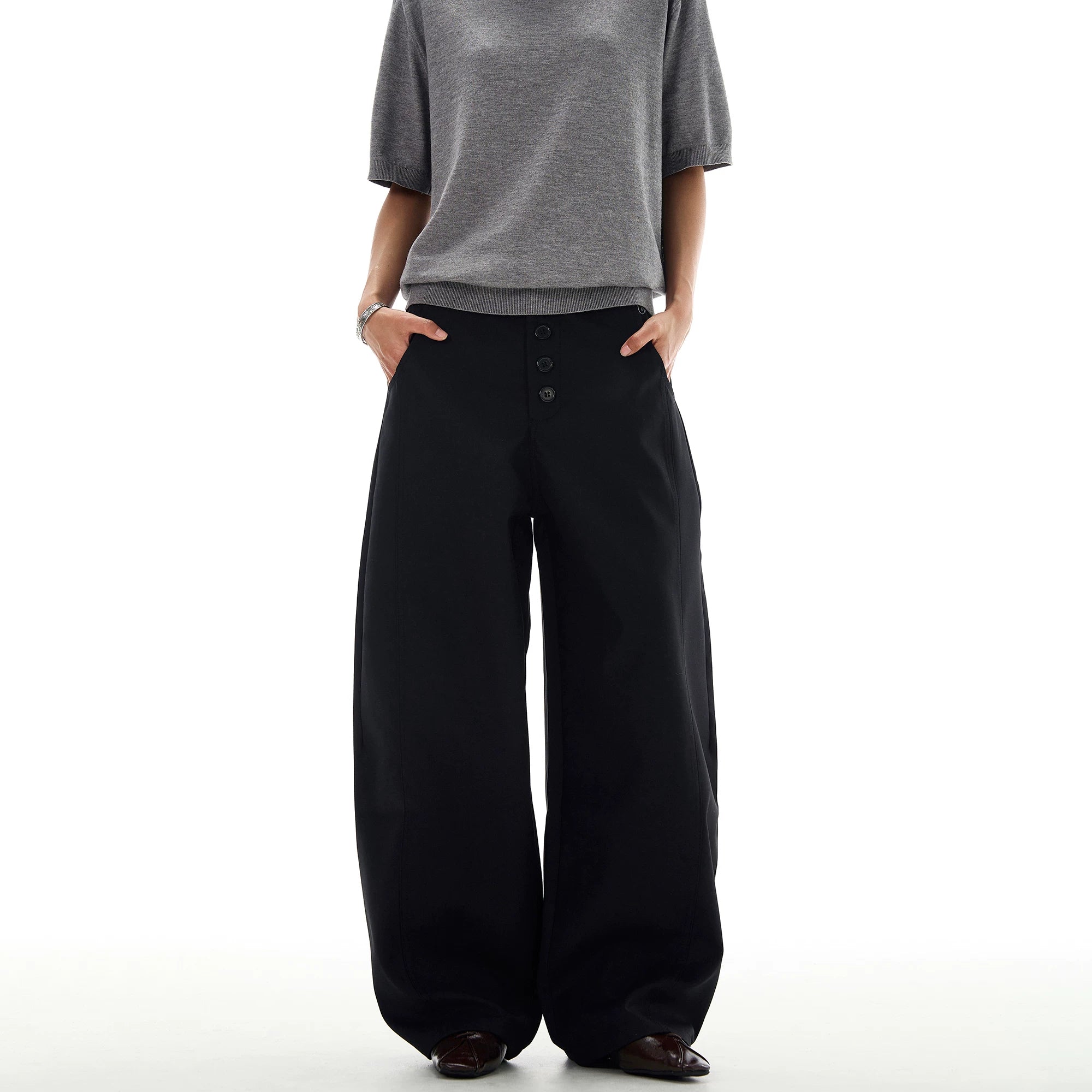 TRUQUEST Wide-leg Premium Casual Trousers