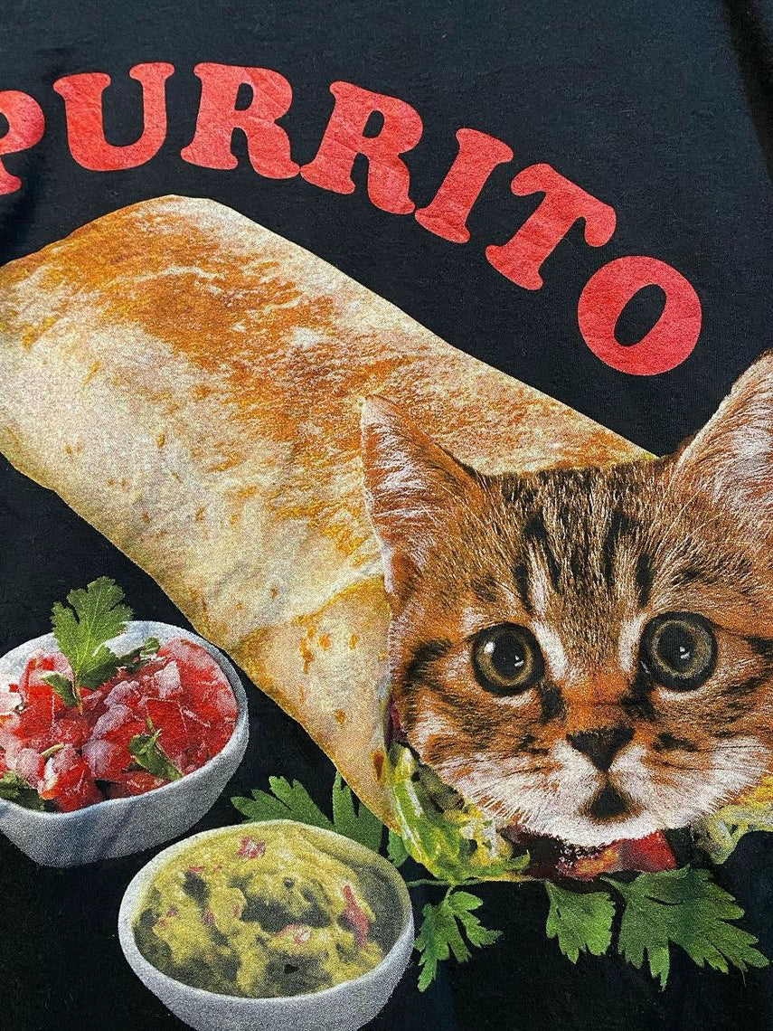 Wang Youbing Studio! Purrito 220g 100% Cotton Tee